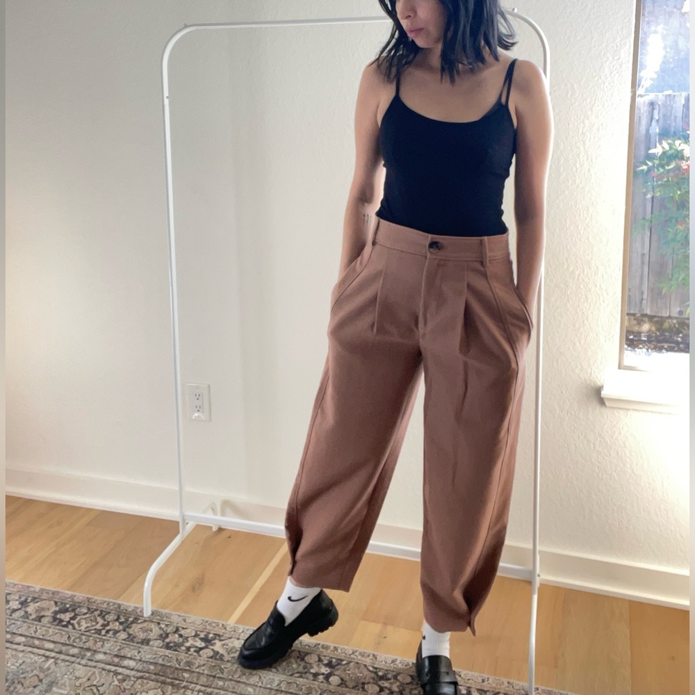Zara high-waisted trousers